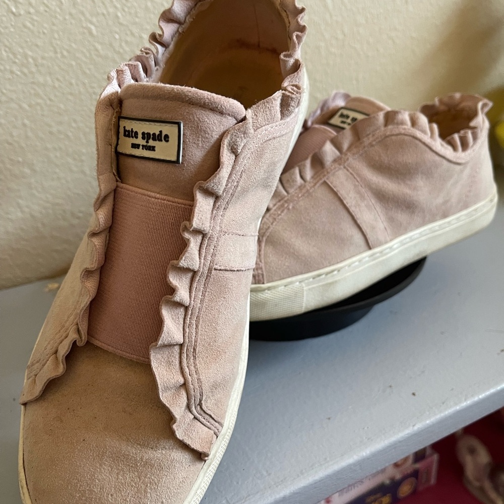 Kate Spade Ruffle Pink Sneakers